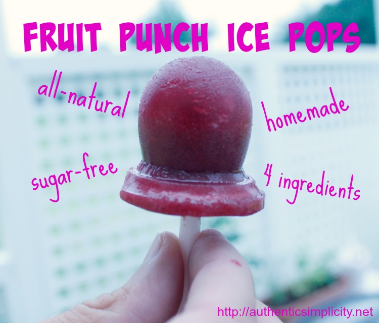 Fruit Punch Ice Pops #summercampathome #frozen #summertreat
