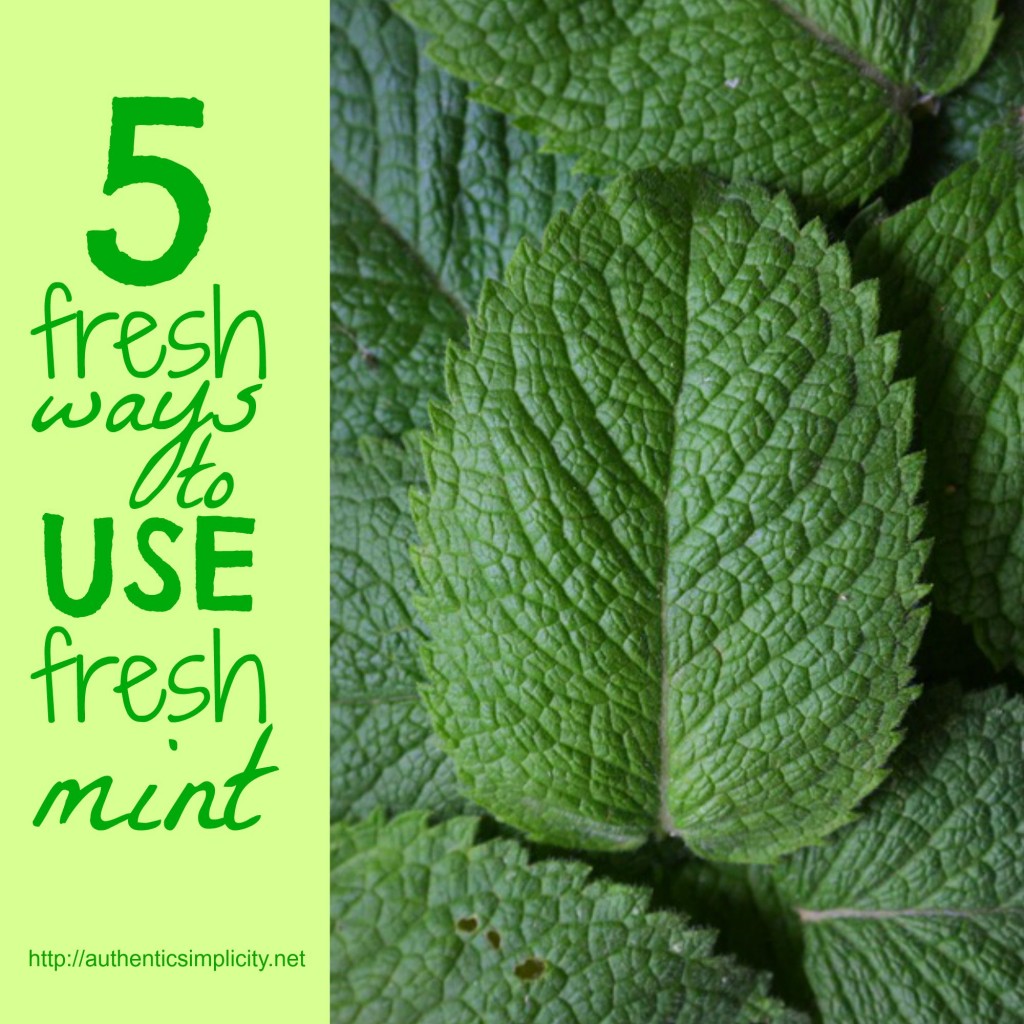 5 Fresh Ways to Use Fresh Mint #garden #mint #cleaneating
